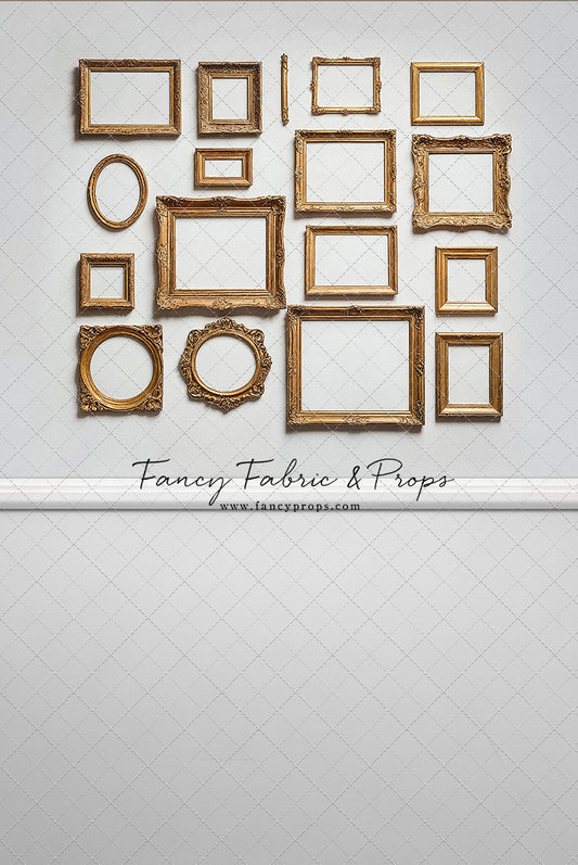 White Frame Wall - White Floor - With Sweep Option