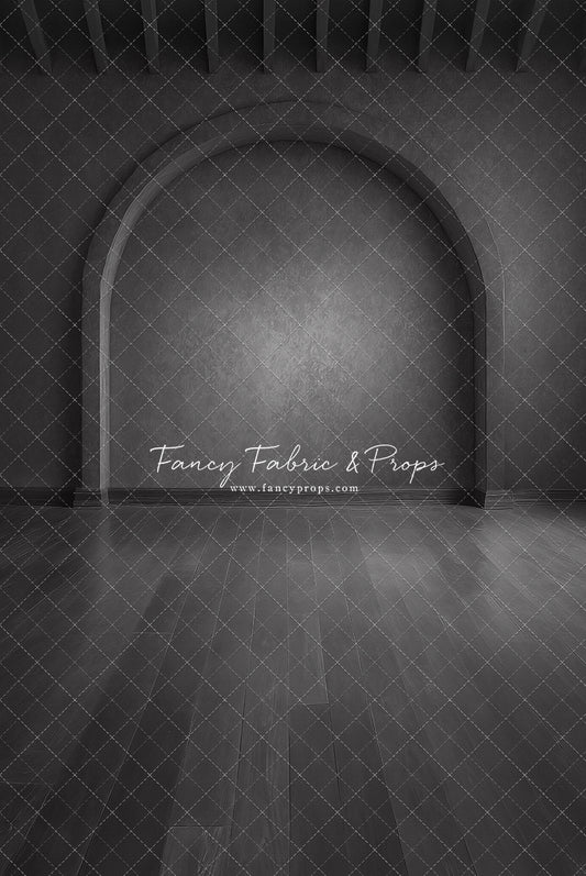 Elegant Charcoal Alcove - Wood Floor - With Sweep Option