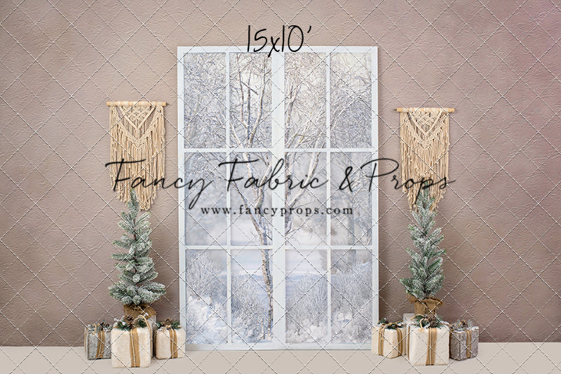 Boho Fireplace Window