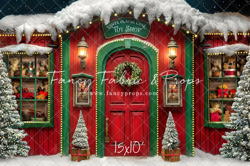 Santa Claus Lane Toy Shop - with Sweep Option