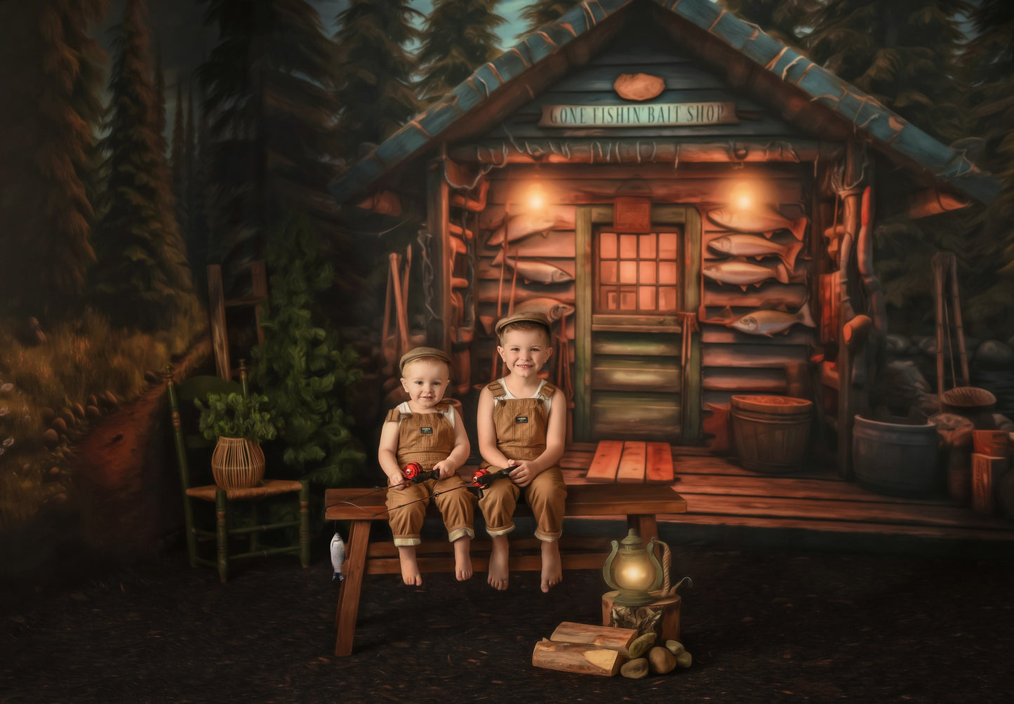 Gone Fishing - Dirt Floor - 2 pc Room