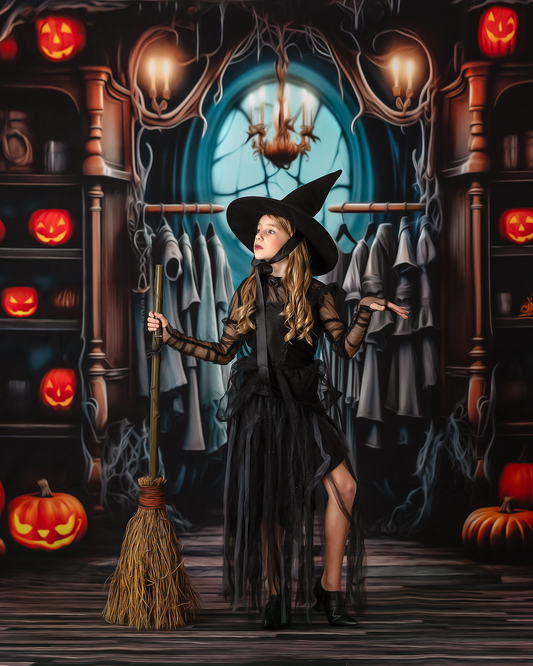 Haunted Wardrobe -Grey Floor - With Sweep Option