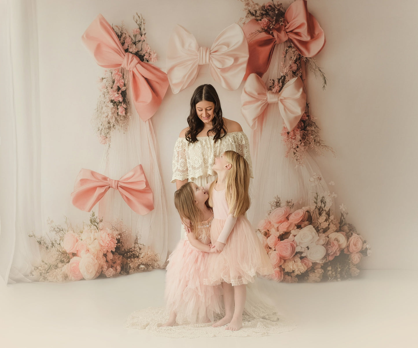 Bowtied Blush - With Sweep Option