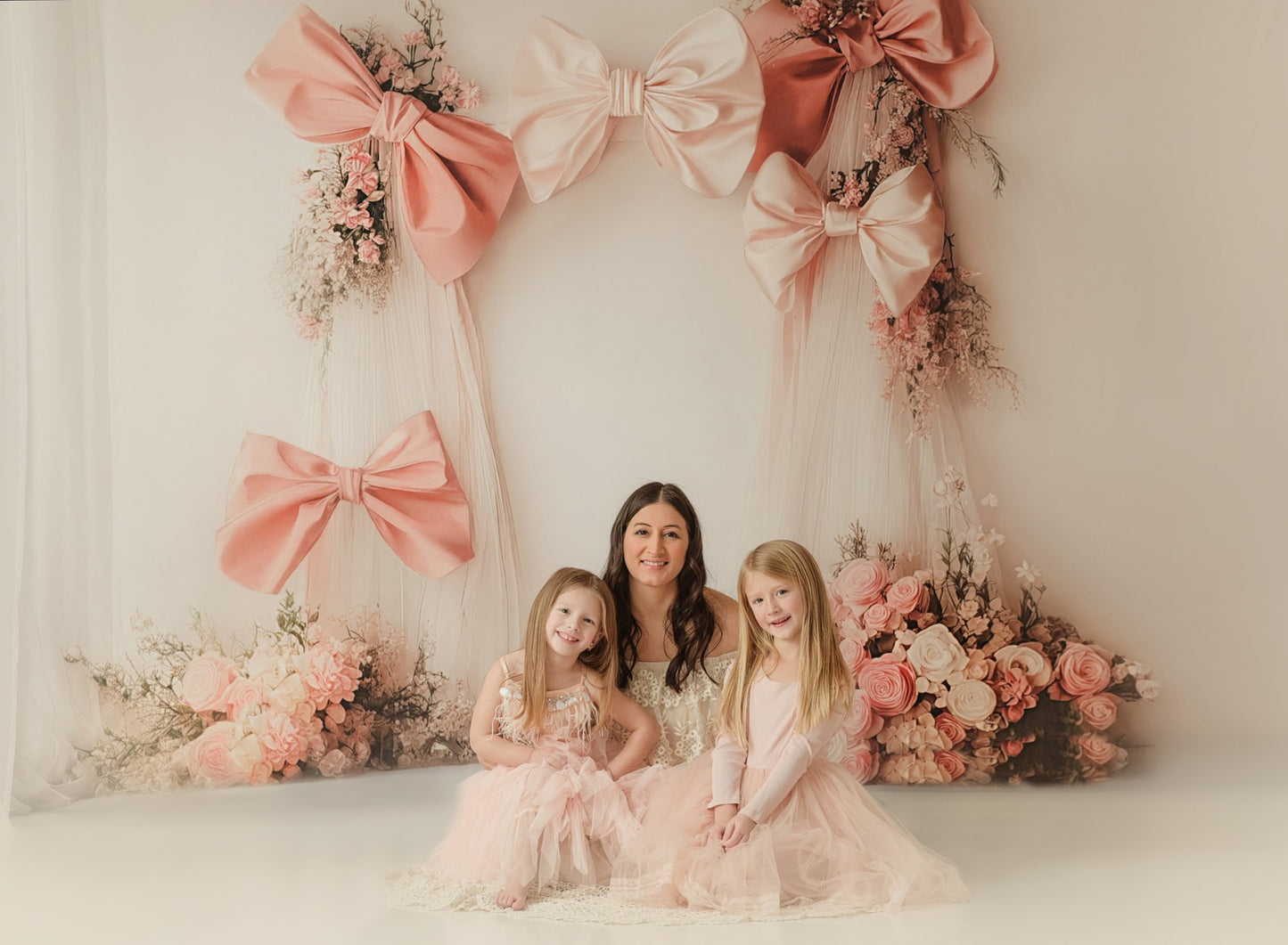 Bowtied Blush - With Sweep Option