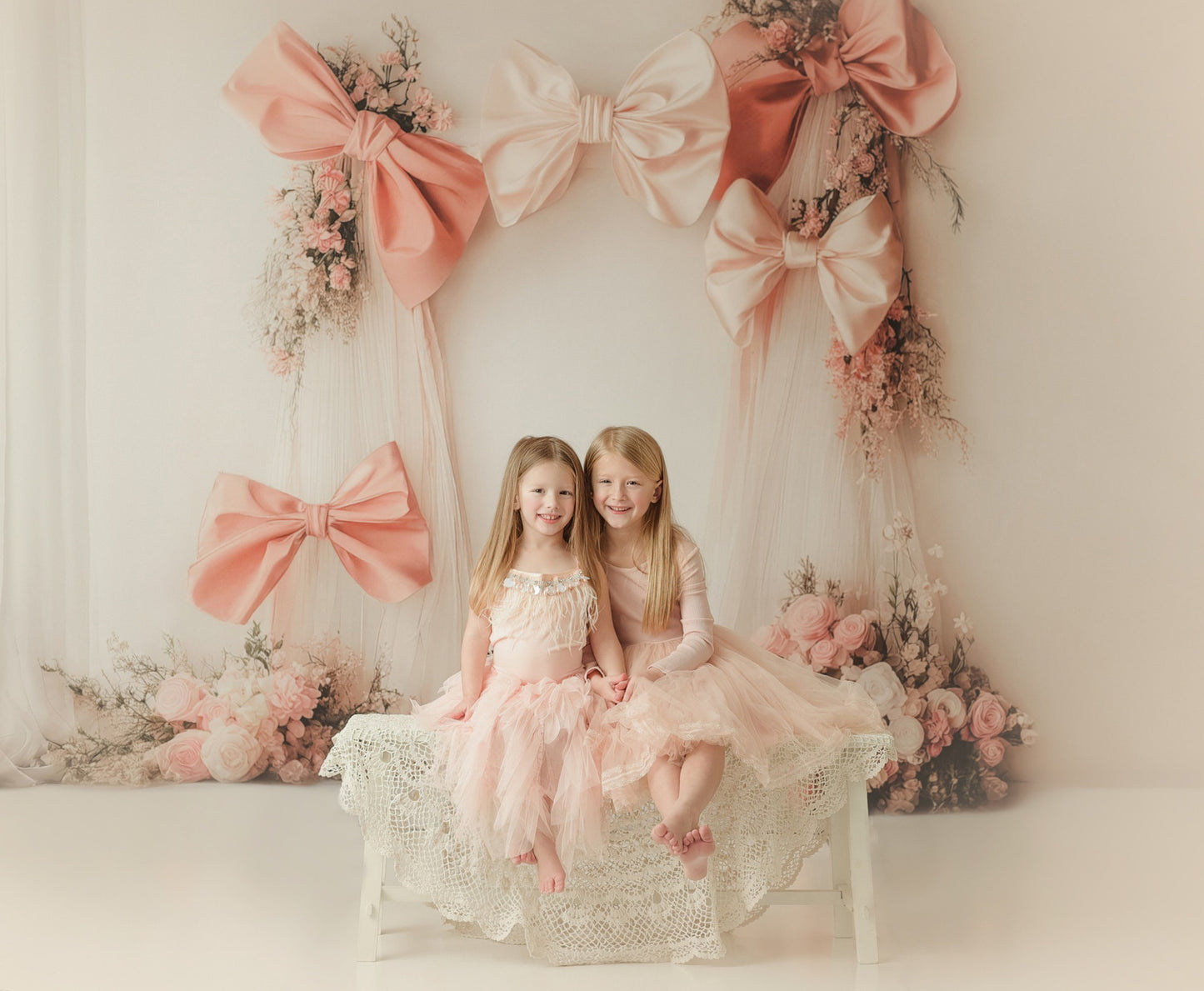 Bowtied Blush - With Sweep Option