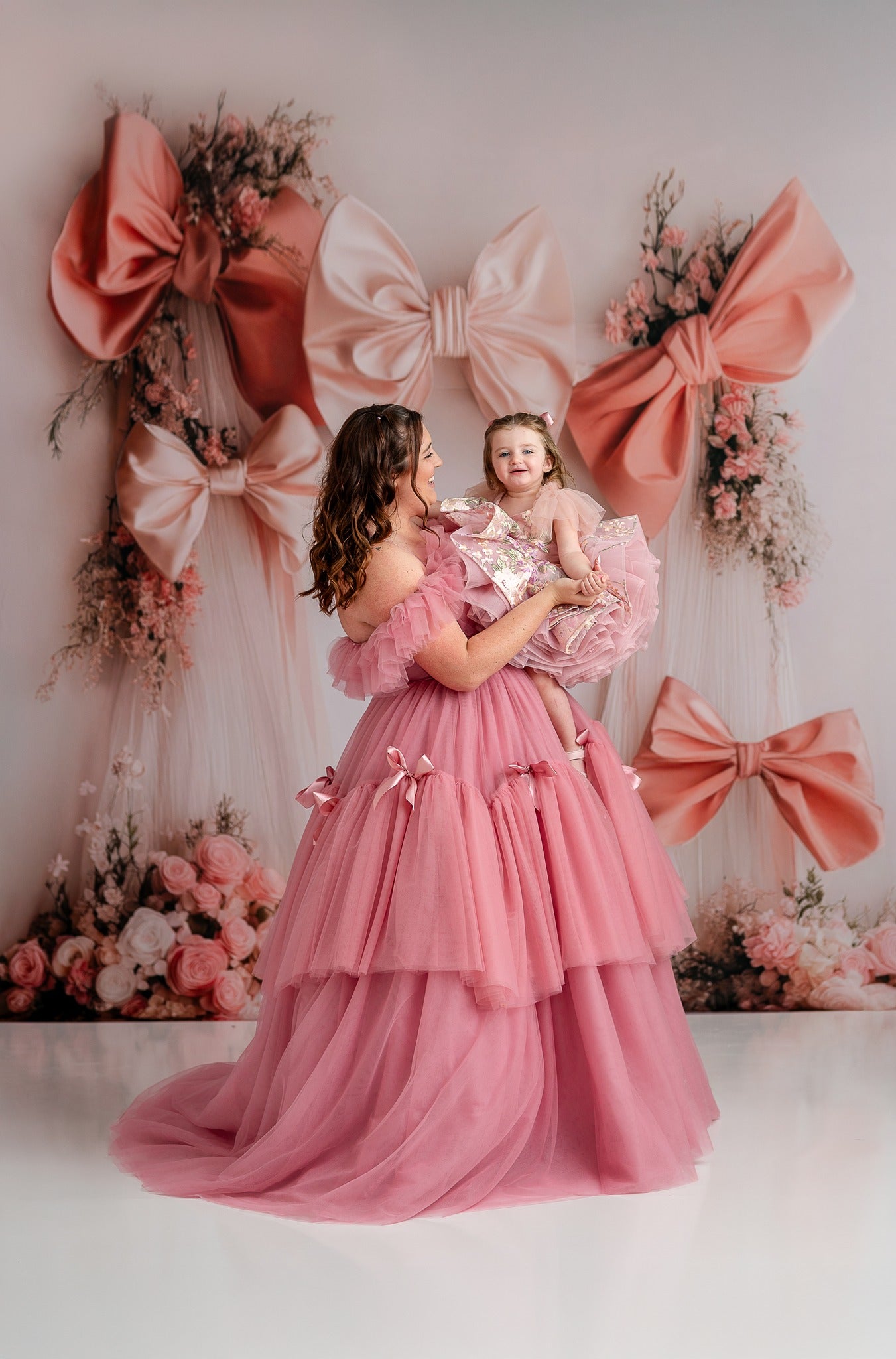 Bowtied Blush - With Sweep Option