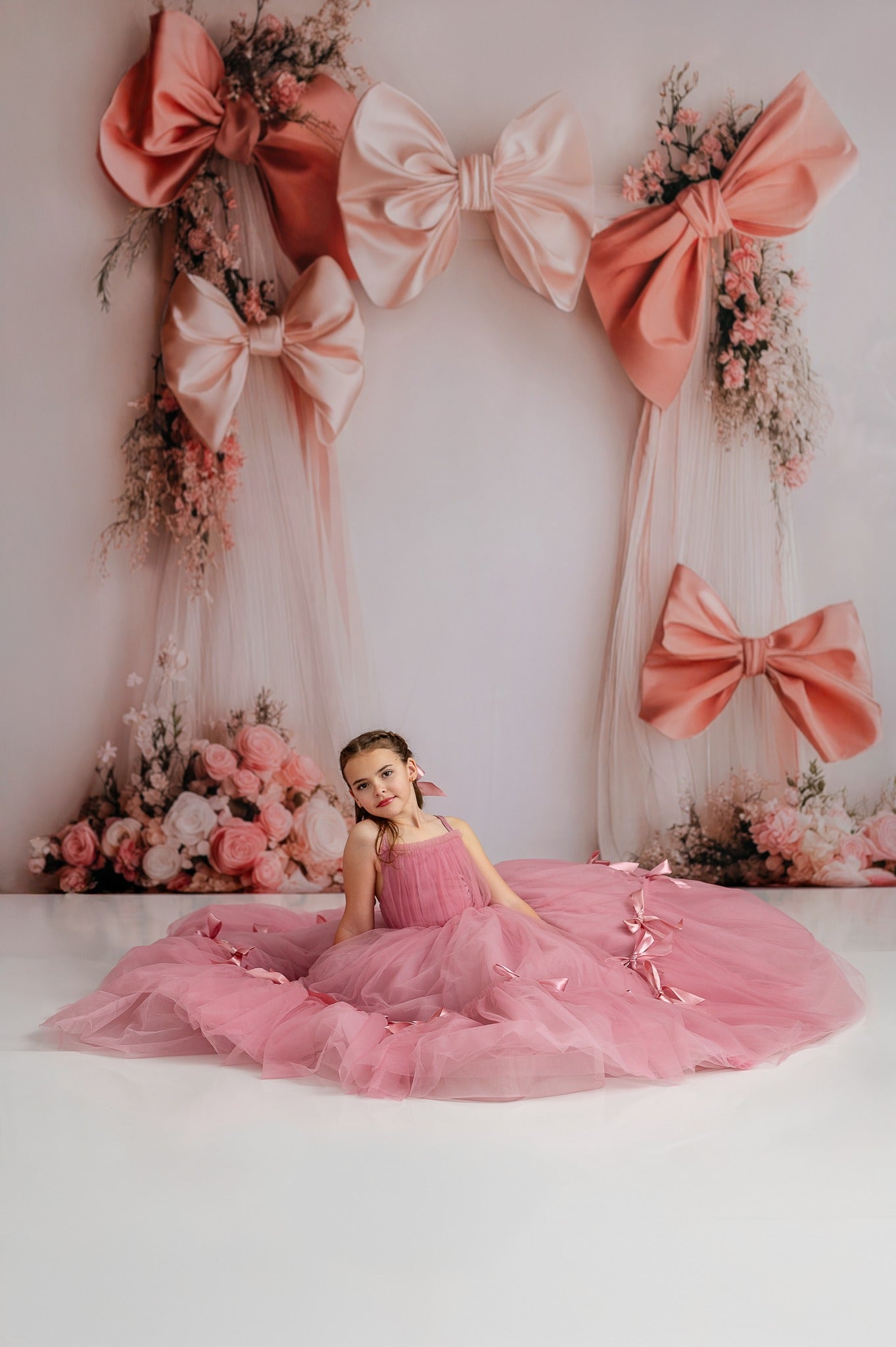 Bowtied Blush - With Sweep Option