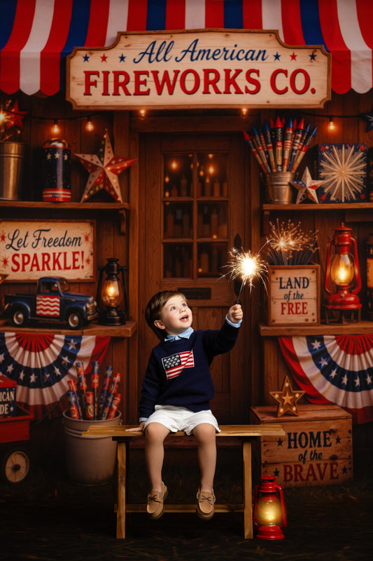 Liberty Sparks Fireworks Stand - With Sweep Option