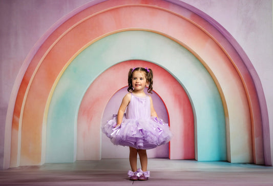 Lavender Rainbow Room - With Sweep Option
