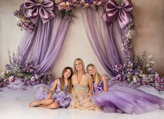 Amethyst Bow Blooms - With Sweep Option