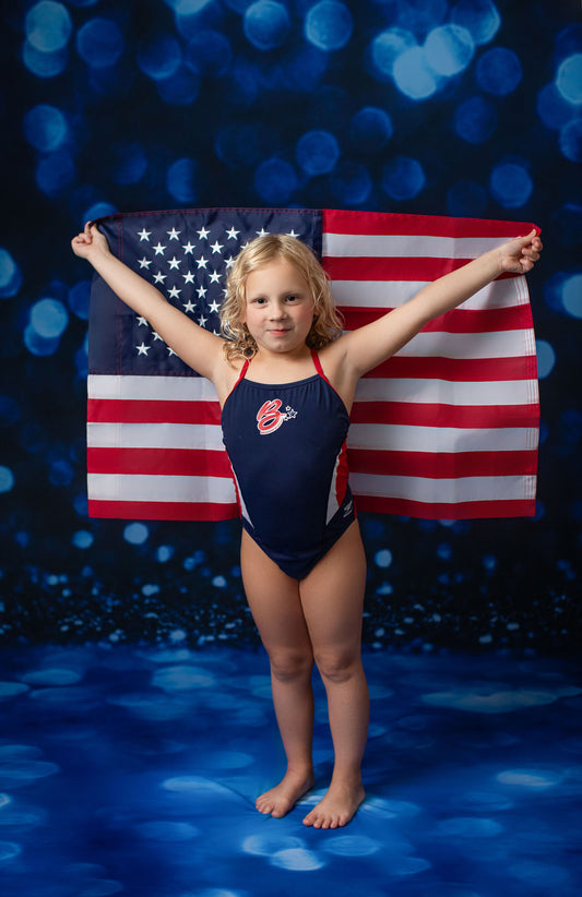 Blue Shimmering Stage - Sweep Sizes Only