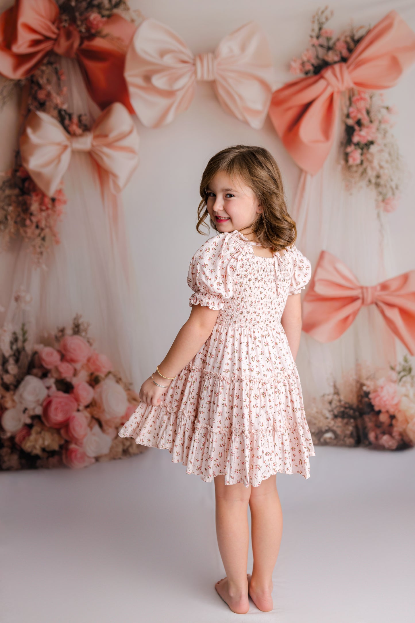 Bowtied Blush - With Sweep Option