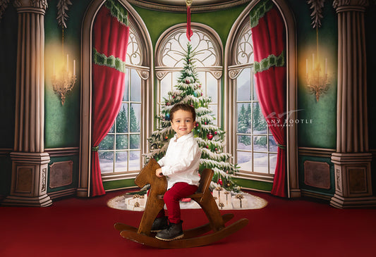 Cathedral Christmas - Red Carpet Option - with Sweep Option