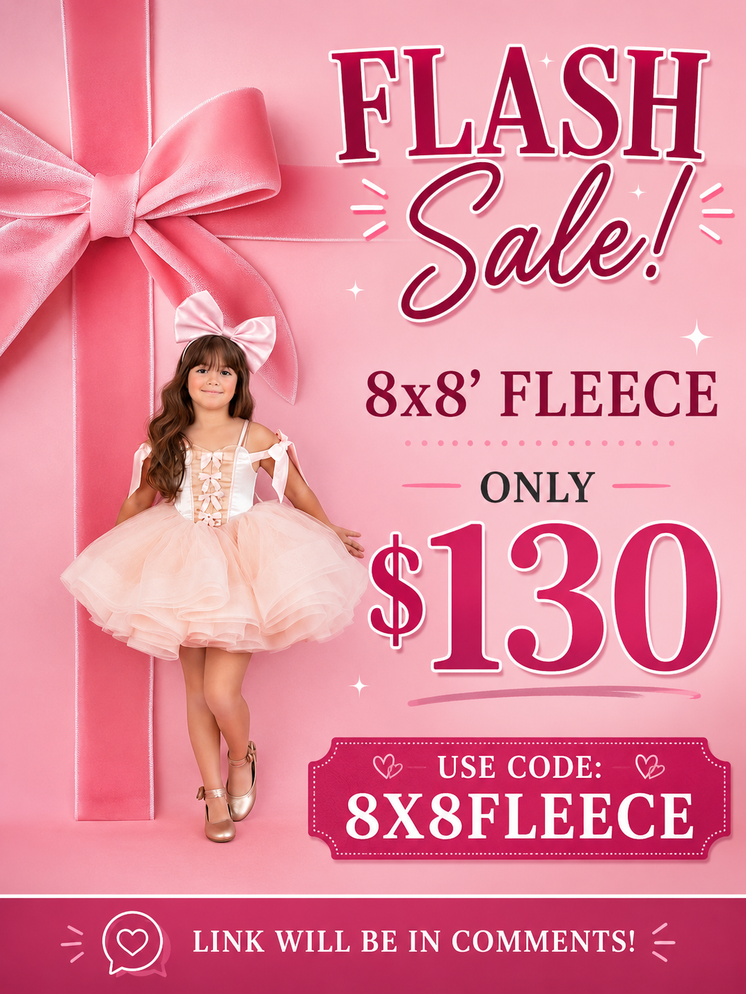 Special Sale: Fleece 8x8' Backdrops for $130 Each With Code