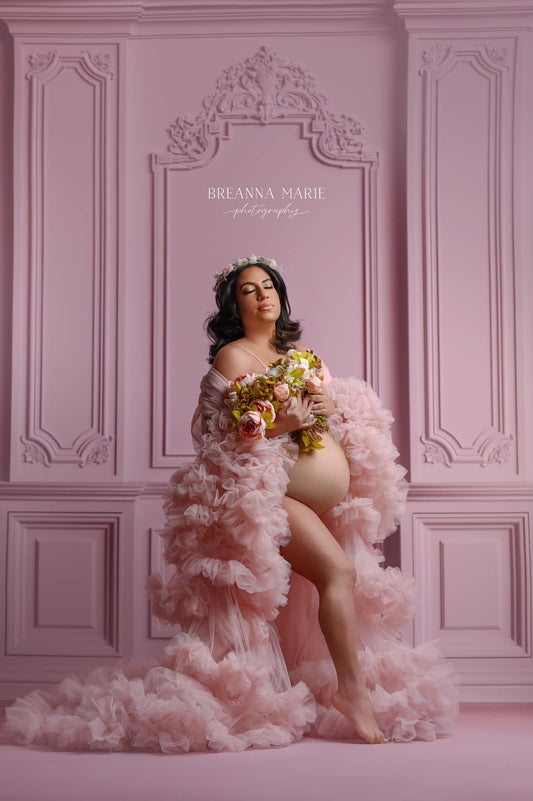 Classic Pink Victorian Wall - With Sweep Option