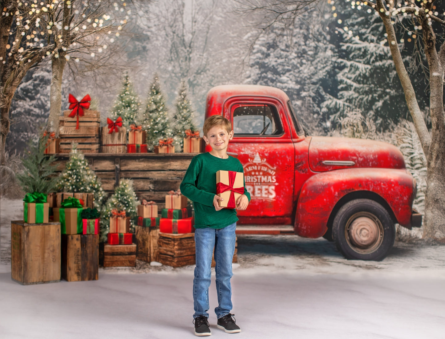 Country Christmas Farm Truck - Room