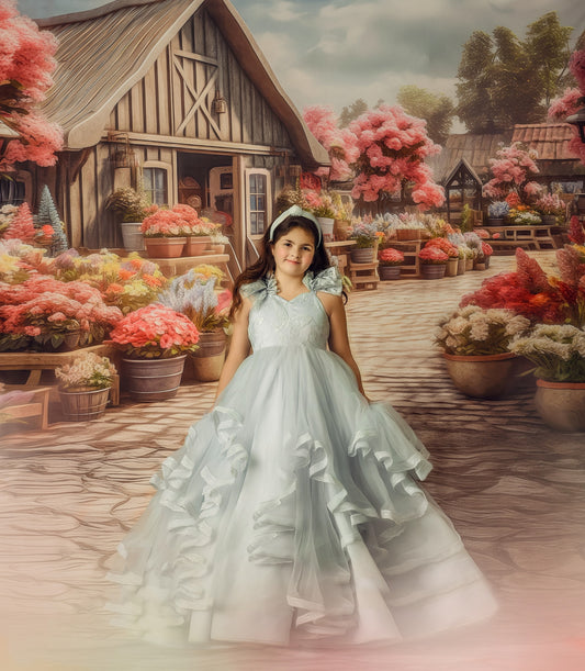 Country Flower Market Path - With Sweep Option