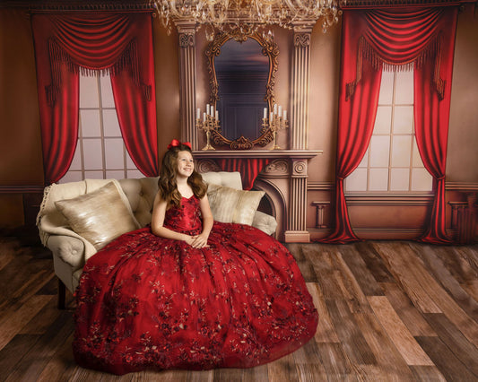 Cozy Up By The Fire - Wood Floor Option - with Sweep Option