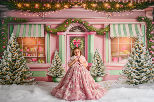 Frosty Sweet Shop - Pink & Green - with Sweep Option