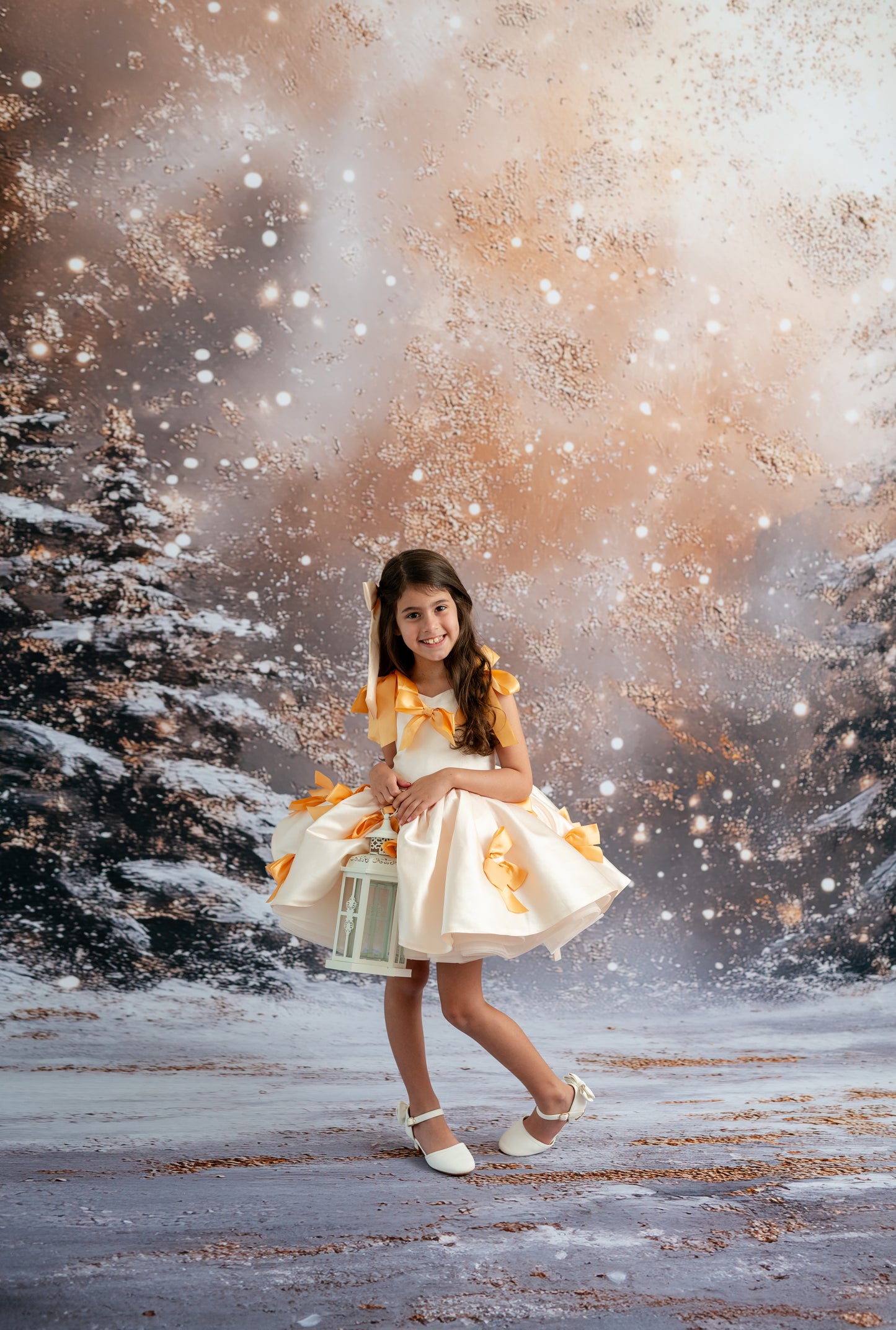 Golden Snowy Wonderland - With Sweep Option