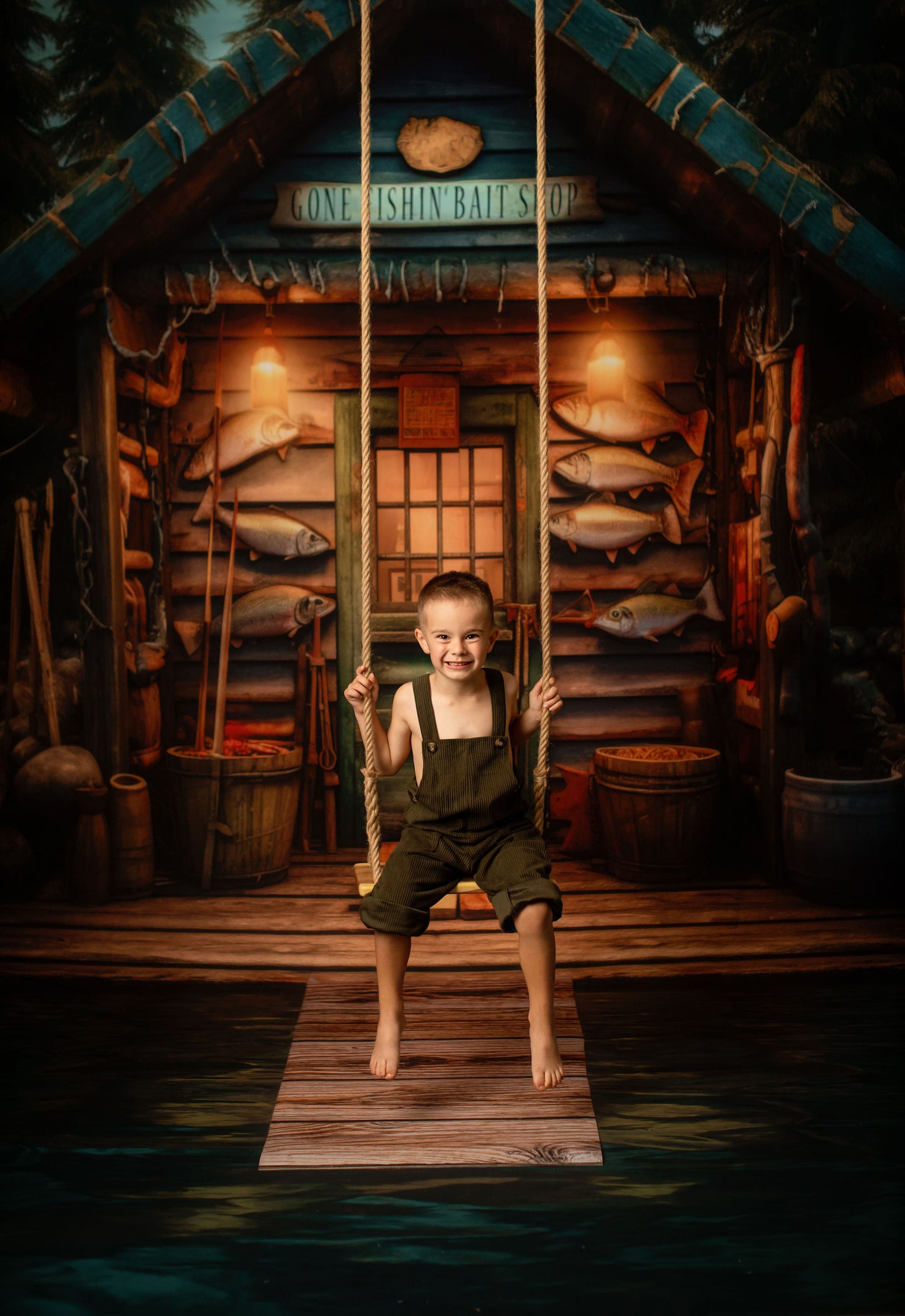 Gone Fishin Bait Shop - Water Floor - Room