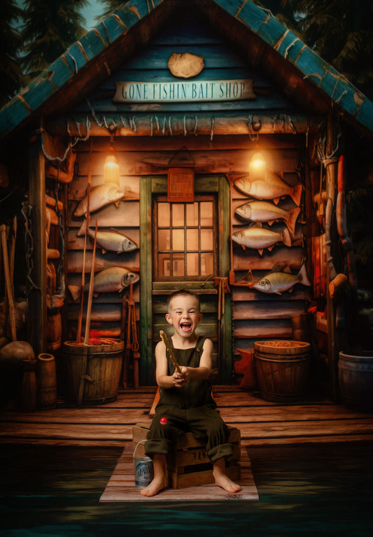 Gone Fishin Bait Shop - Water Floor - Room