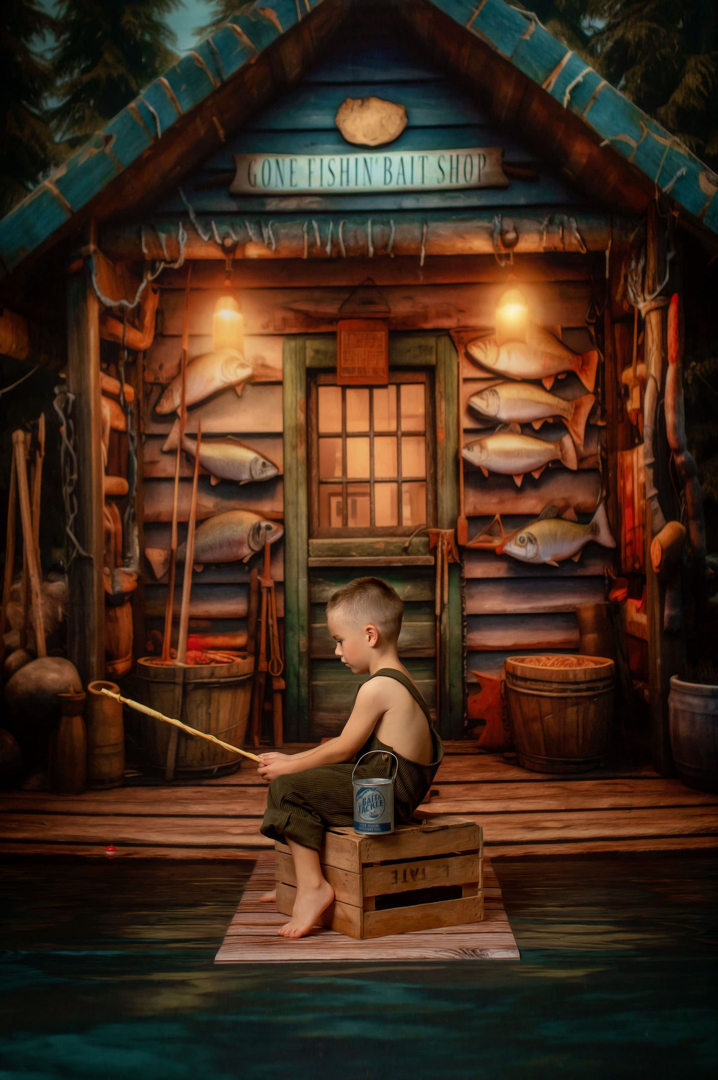 Gone Fishin Bait Shop - Water Floor - Room
