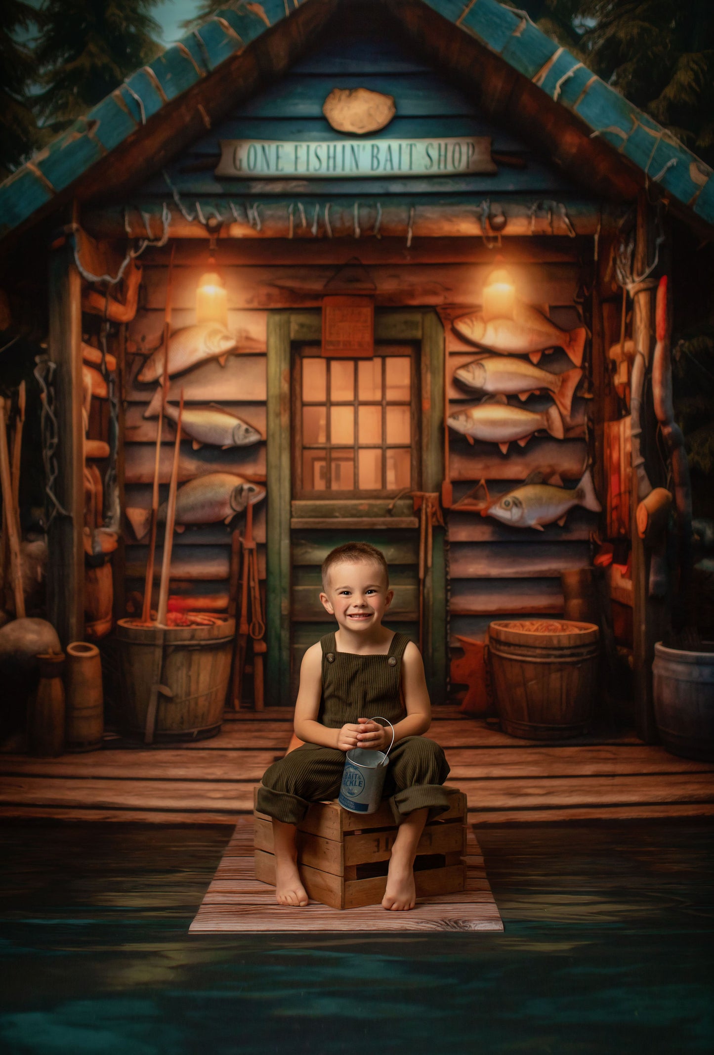 Gone Fishin Bait Shop - Water Floor - Room