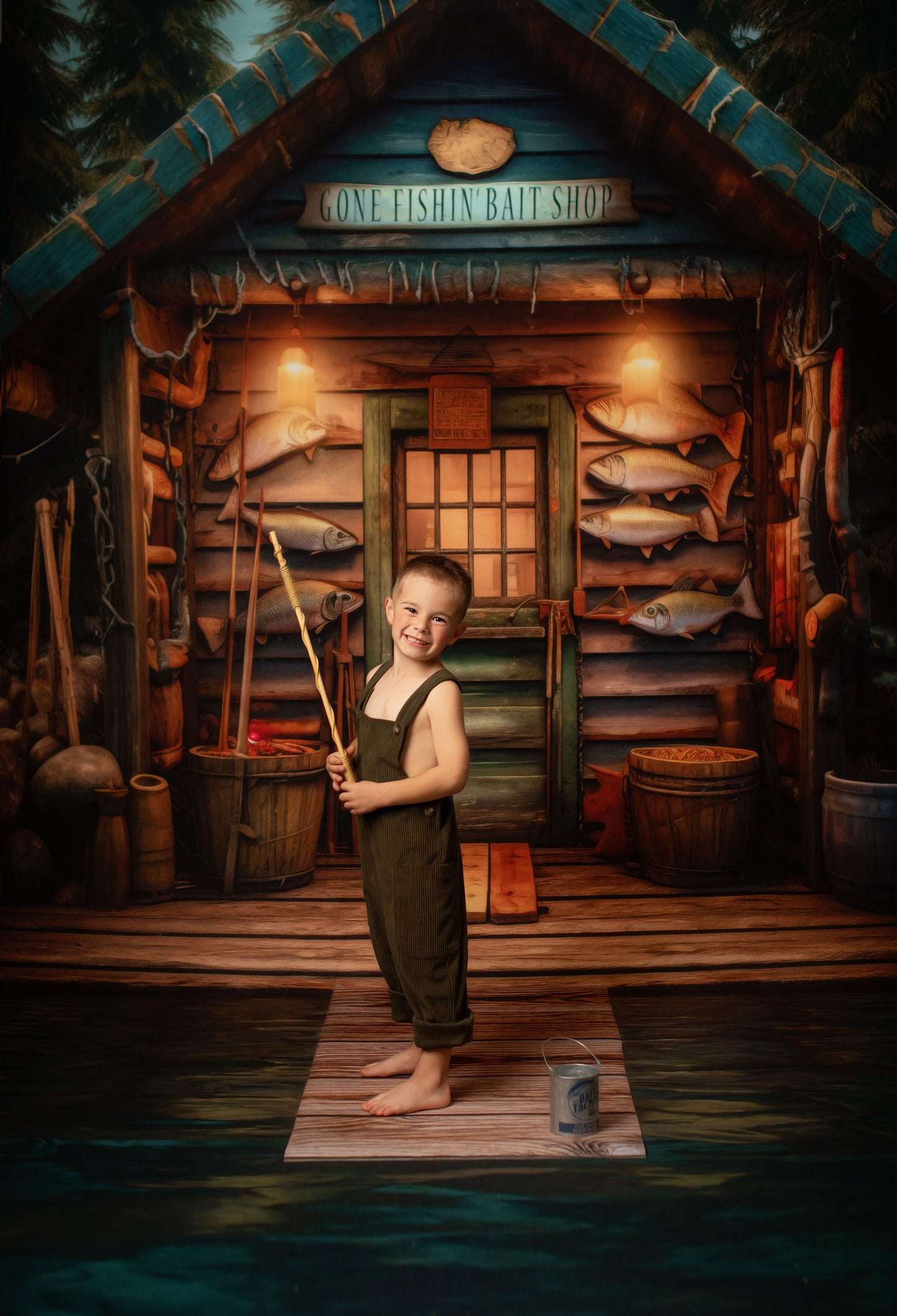 Gone Fishin Bait Shop - Water Floor - Room