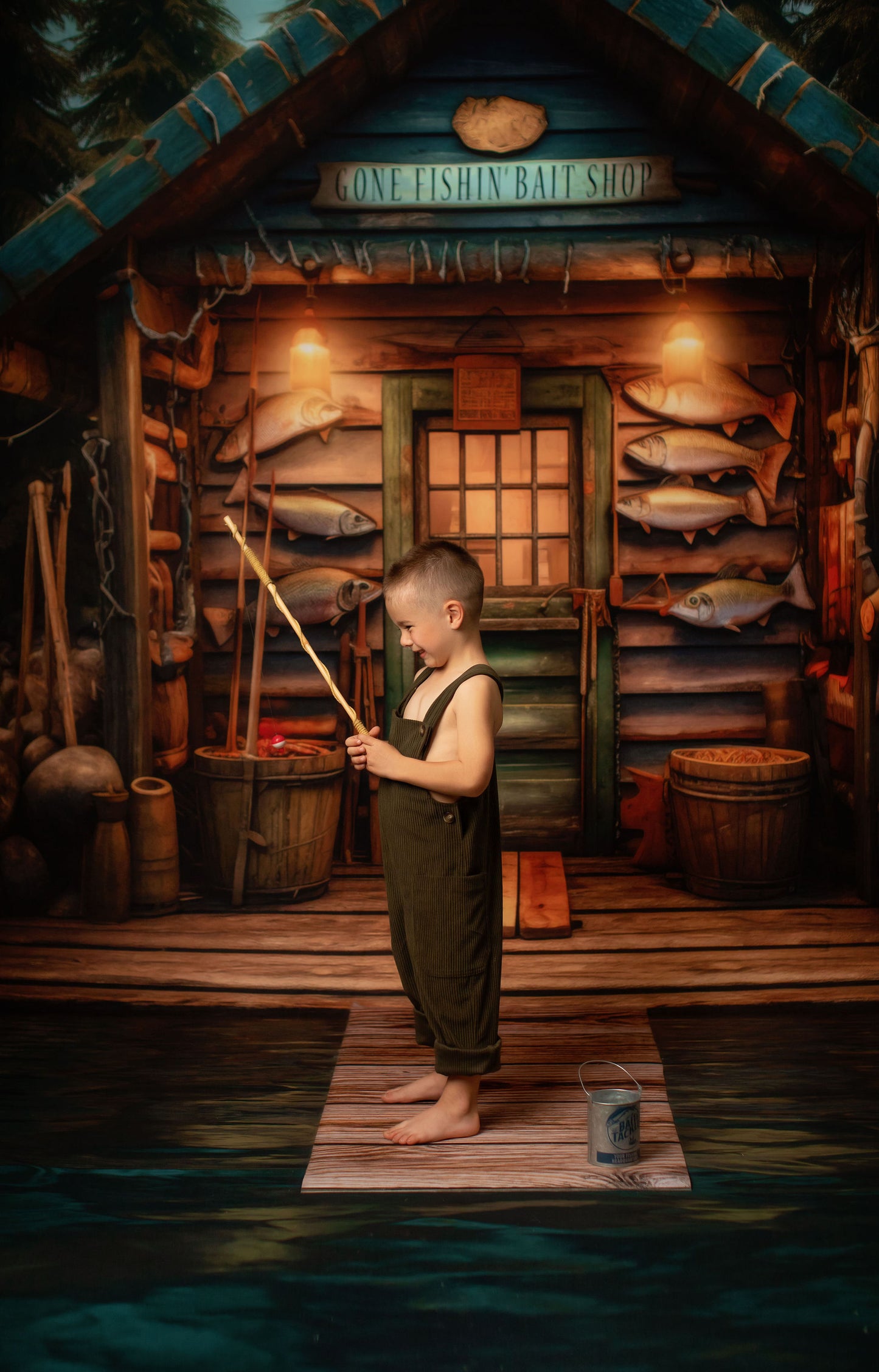 Gone Fishin Bait Shop - Water Floor - Room