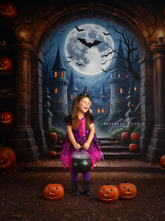 Gothic Halloween Gateway - Dirt Floor - With Sweep Option