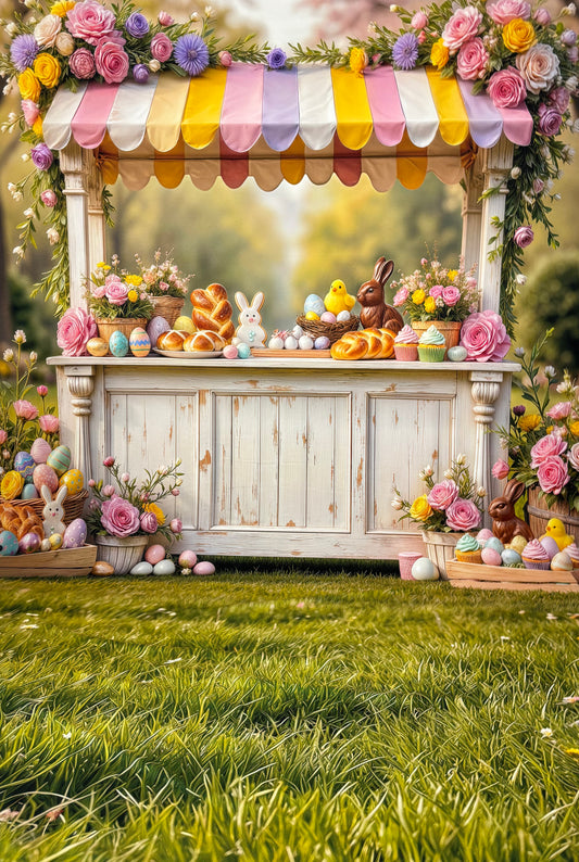 RTS Bunny Meadow Market - 9x15' Sweep - Value Luxe Fabric - Zoomed In (Looks bigger) - 60% Off