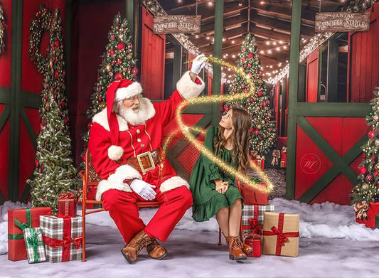 Santa's Jolly Reindeer Stable - No Reindeer