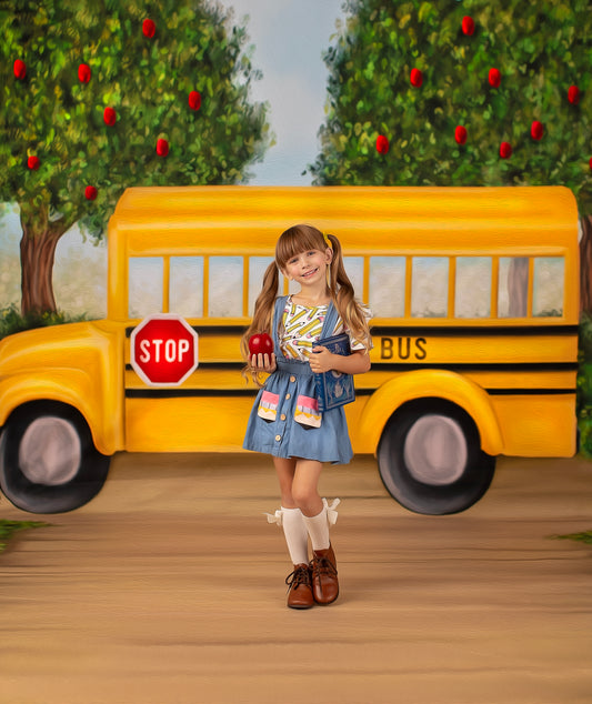 Little Yellow School Bus - With Sweep Option