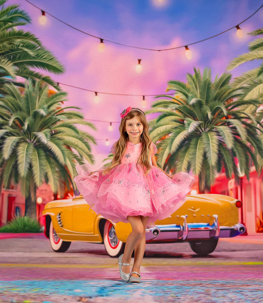 Malibu Shopping Center - Yellow Car - With Sweep Option