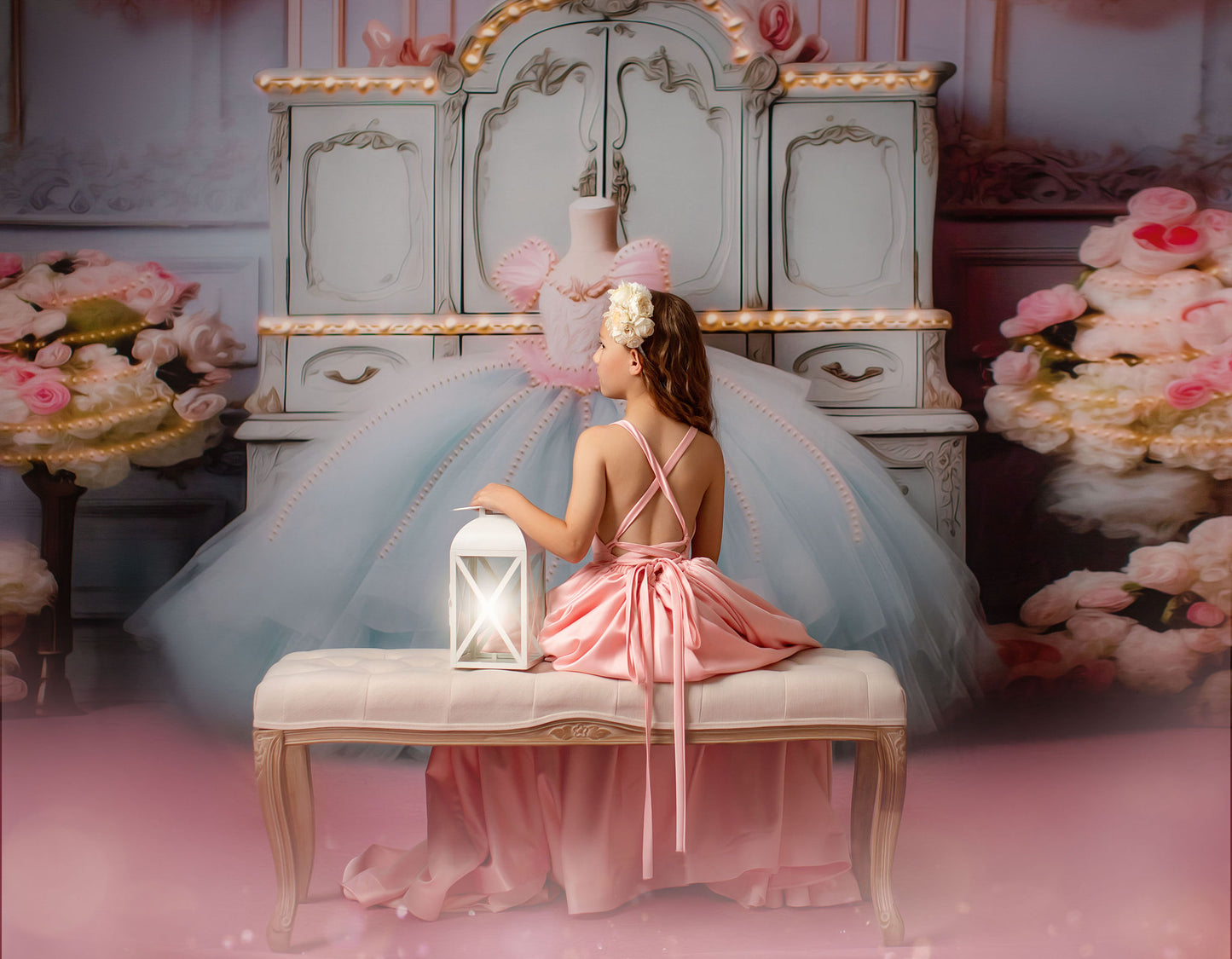 Miss Charlotte - Pink Carpet - With Sweep Option