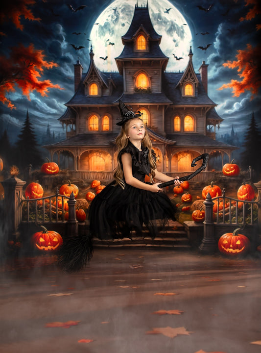 Moonlit Jack-O-Lantern Estate - With Sweep Option