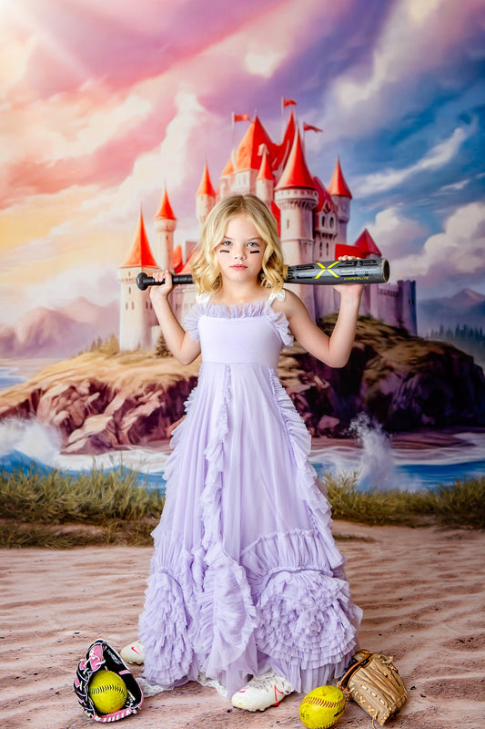 Ocean Side Fortress -Magenta Top- With Sweep Option