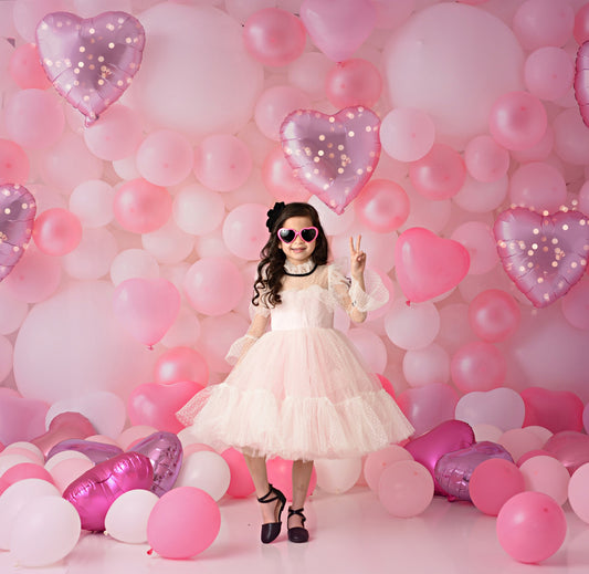 Pastel Valentine Balloon Wall