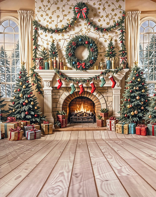 RTS Stockings & Sparkle - 10x15' Wrinkle-Free Fabric Sweep - Banding - 60% Off