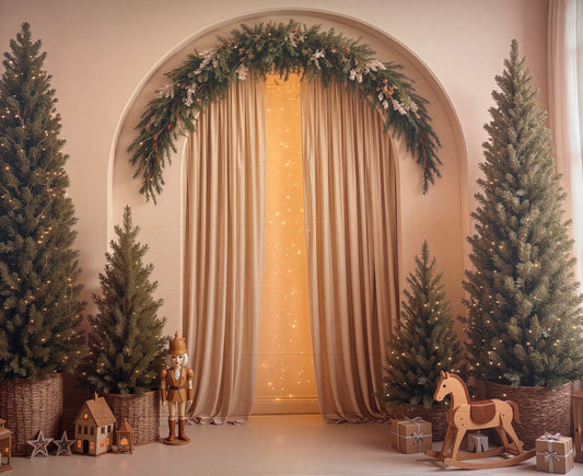 RTS Golden Garland Arch - 12x8' Wrinkle-Free Fabric - Warm - 60% Off