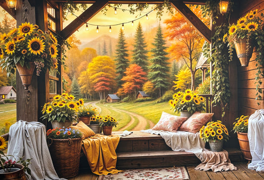 RTS Sunflower Haven - 12x8' Wrinkle-Free Fabric - Hole - 60% Off