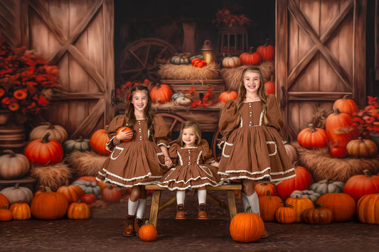 Pumpkin Patch Barn - 2pc Set