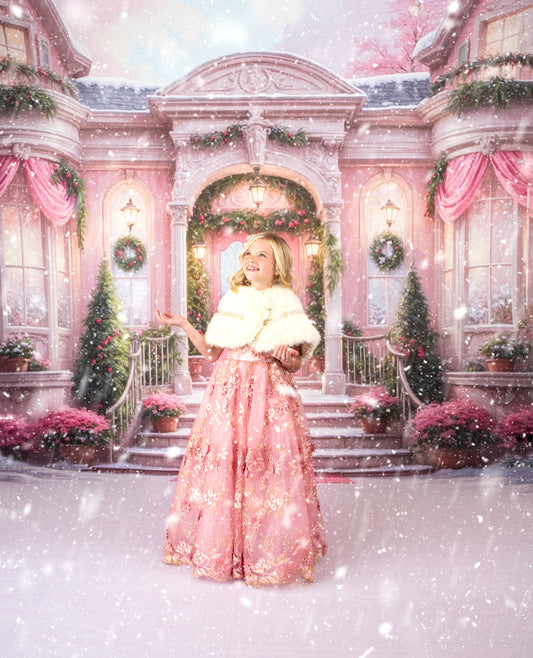 Rose Victorian Christmas - With Sweep Option