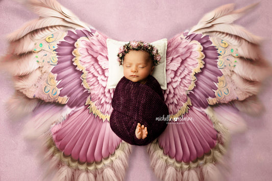 Shimmering Crepe Feathers - Petite