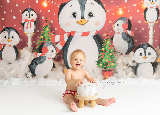 Snowy Penguin Friends