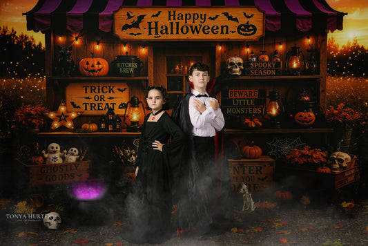 Haunted Harvest Stand - with Sweep Option
