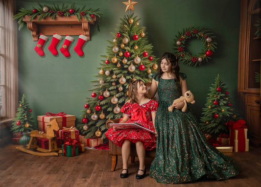 Stockings & Spruce - with Sweep Option