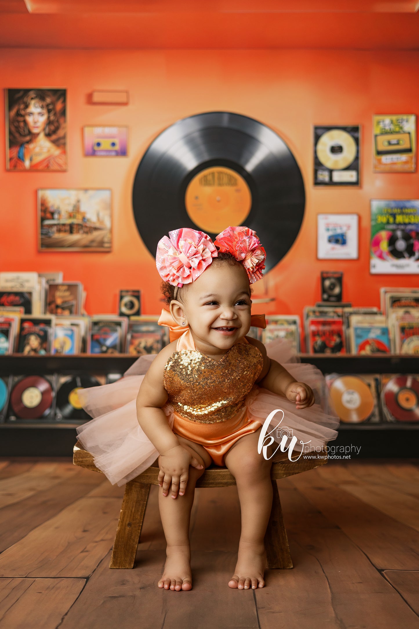 Vinyl Revival Room - Wood Floor Version