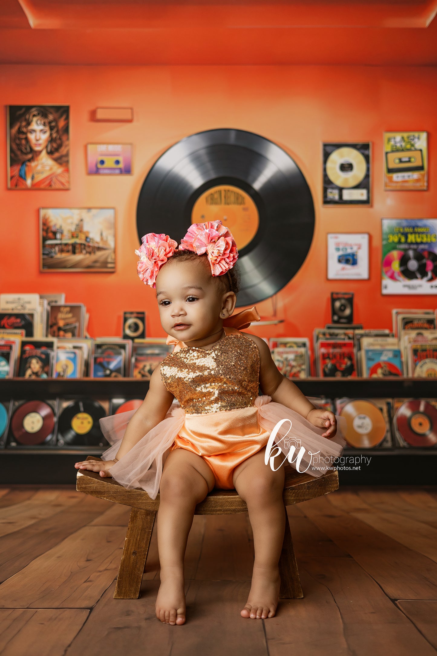 Vinyl Revival Room - Wood Floor Version